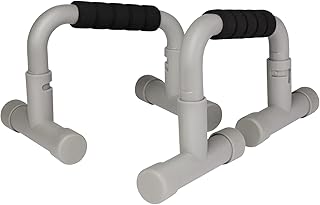 エレコム プッシュアップバー ハイタイプ 筋トレ 腕立て伏せ スタンド折りたたみ可 傾斜グリップ 滑り止め付 16cm~14.5cm 120kg グレー