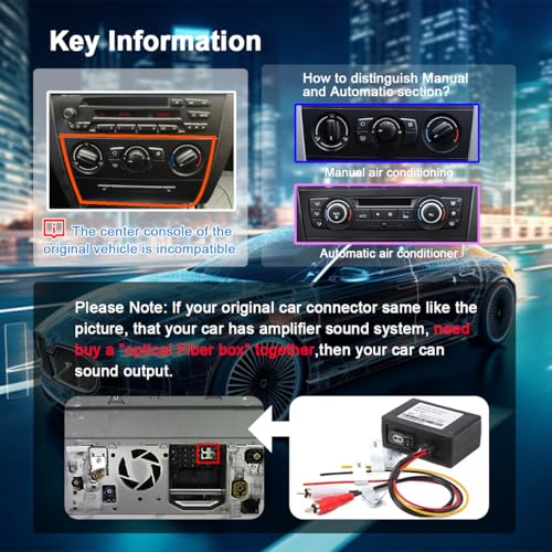 Autoradio Android 14 BMW E87 NIKOCENT 8Go 128Go Écran 9 Pouces GPS