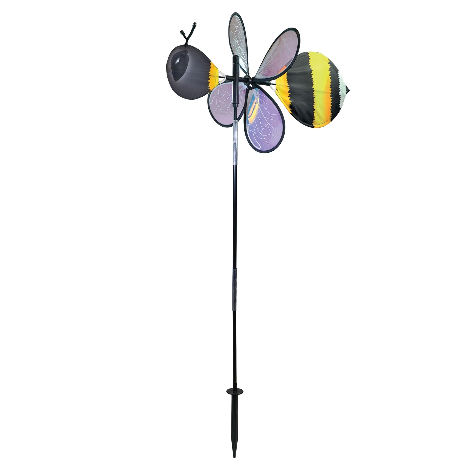 In the Breeze 2620 — Pivoting Bumble Bee Bug Spinner — Colorful, Fun Wind Spinner and Wind Direction Indicator…