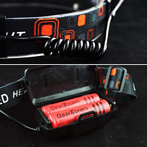 Faro de pesca LED zoom con sensor de carga USB para noches de acampada 5