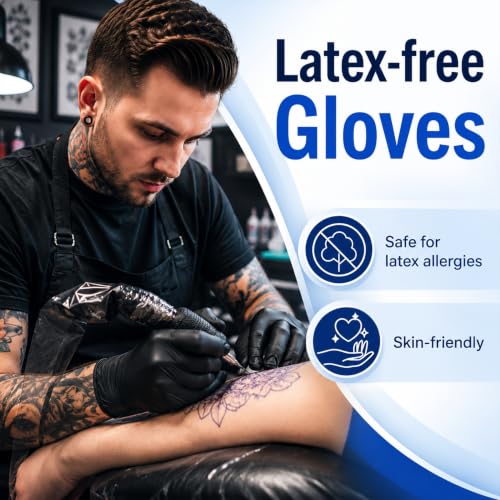 Poutoplaxi Nitrile Disposable Gloves 5 Mil, Large, 100 Cout by Poutoplaxi - Used condition - Image 6