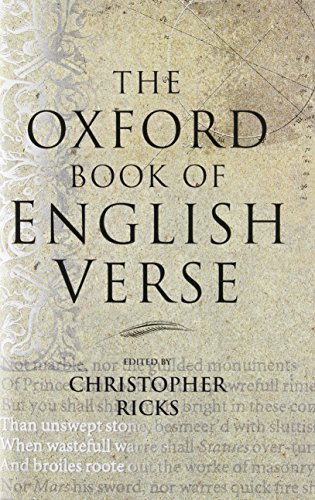 The Oxford Book of English Verse by (1999-10-07) B017POI0NM Book Cover