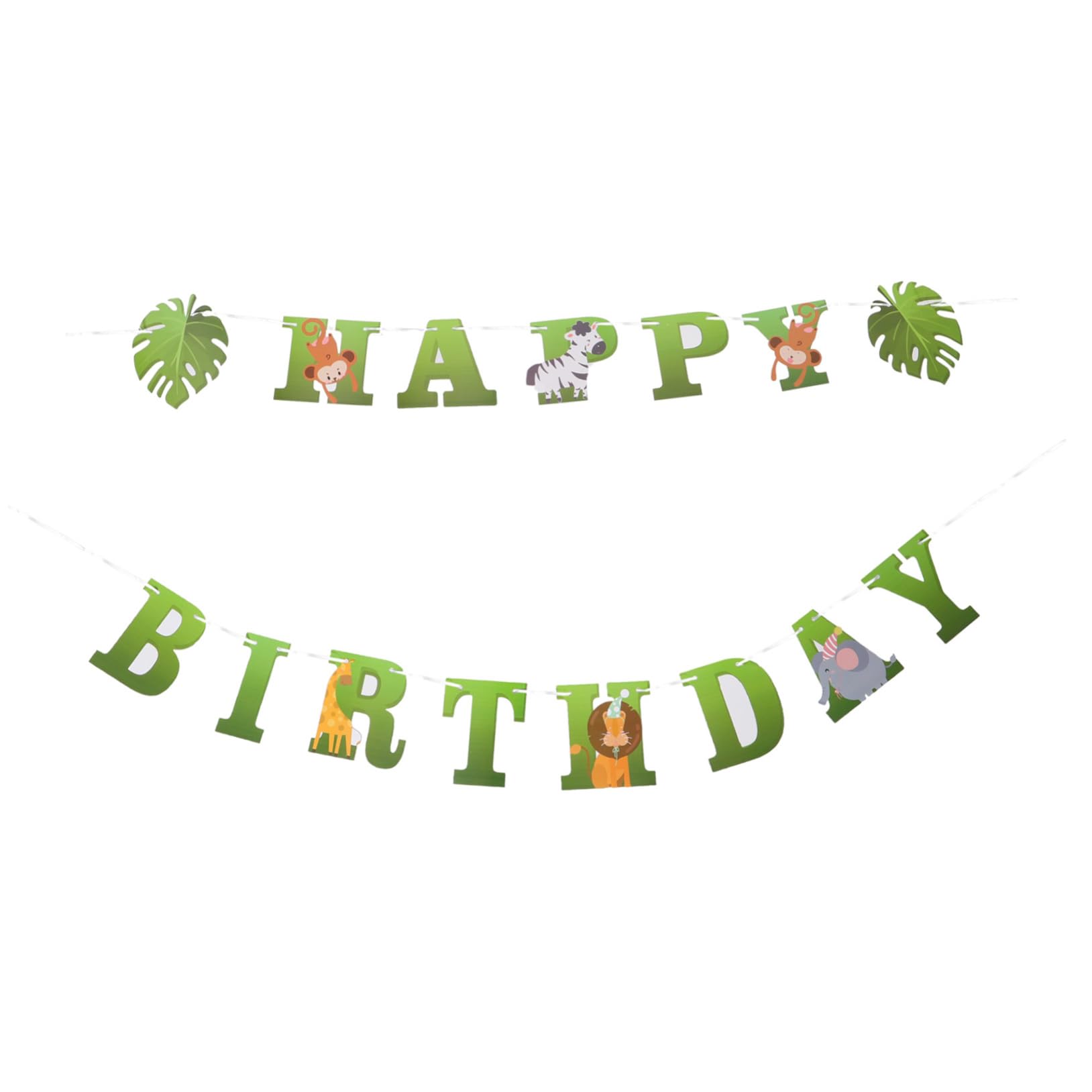 Alasum 5juegos Banner De Cumpleaños De Animales Coloridos Para Fiesta Infantil Decoraciones De Fiesta De Tema Jungle Banderín De Feliz Cumpleaños Para Celebraciones De Niño Niña y