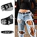 Xinjoduz 1 PCS Studded Belt, Black Goth Belts for Women Y2K Belts with Bright Metal Pyramid Fashion Punk Rock Gothic Belt Accessories for Men Jeans Dress Pants (Black)