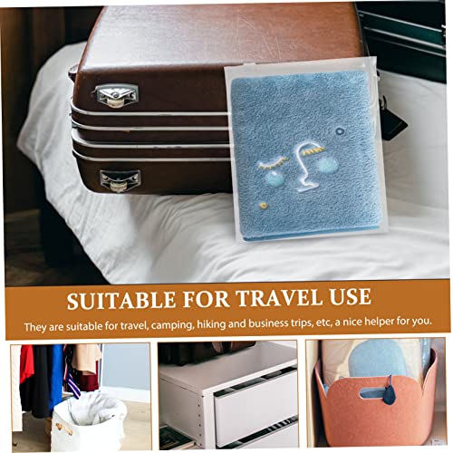 Wakauto 25pcs Thicken Self-seal Garment Storage Bags Transparent Zipper Clothing Organizers for Travel and Home Pe Material Assorted3