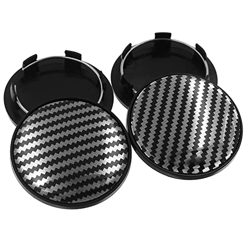 wcnsxs 4pcs 69mm,Carbon Fiber Pattern Car Wheel Center Rim Hub Cap,for Audi A3 A4 A5 A6 A7 A8 Q5 R8 S4 S5 S6 TT,Hubcap Cover