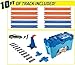 Hot Wheels Toy Car Track Set, Track Builder Multi Loop Box Playset & 1:64 Scale Car, 10 Feet of Components & Connectors to Create Builds, Storage