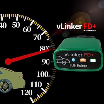 vgate obdii bluetooth vlinker fd + obd2 diagnostic device obd adapter for android ios and windows (bluetooth 4.0)