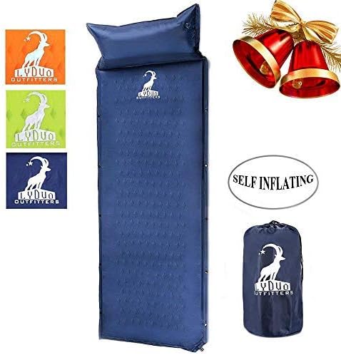 LYDUO Double Hammock with Mosquite Net Breathable Quick-drying Parachute Camping Hammock with 2 x Premium Carabiners 2 x Hammock Straps (Blue01)