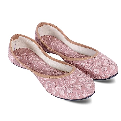 Image of DFR Women's Embroidered Mojari Punjabi Jutti Juti Shoe