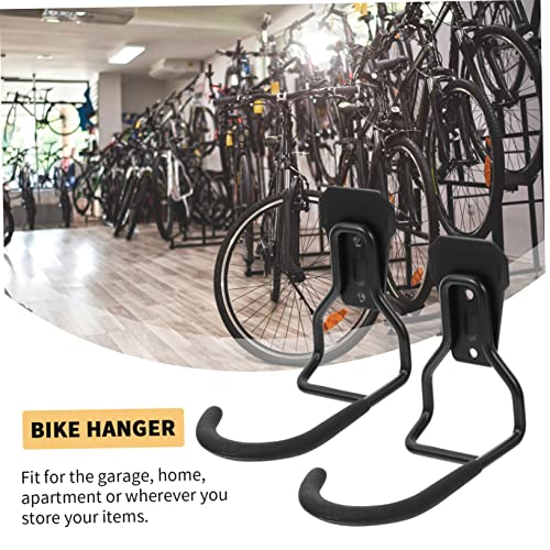 Crochet mural pour garage à vélos en métal | Lot de 2 supports