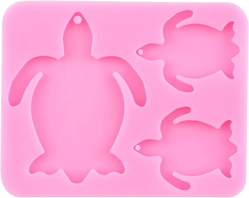 Miniatura 6 de Molde de silicona para llavero de tortuga marina, molde de resina de delfín, molde de fundición de resina epoxi para hacer colgantes de joyería,