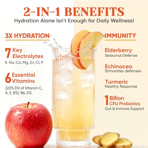 Image of Venture Pal Sugar Free Hydration Packets+Immune-Liquid Daily IV Drink Mix
