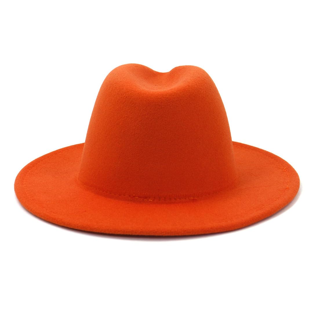 Wvapzxx Autunno Inverno British Jazz Fedora Cappelli Uomo Donna Patchwork Panama Feltro Cappello A Tesa Larga Cappello Da Sole All'aperto