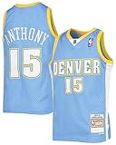 Carmelo Anthony Denver Nuggets Light Blue Youth 8-20 Hardwood Classic Soul Swingman Player Jersey - Small 8
