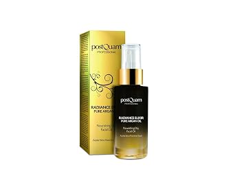 POSTQUAM Professional Radiance Elixir Pure Argan Oil 30ml - Moisturizes, Nourishes and Soft the Skin - Elestisity - All Skin Types