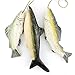Vintage Antique Finished Wood Three Sea Fish Wall Hanging Home Ornament