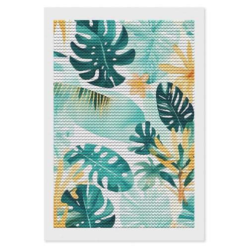 Peinture diamant paysage végétal de plage, art décoration murale maison DIY