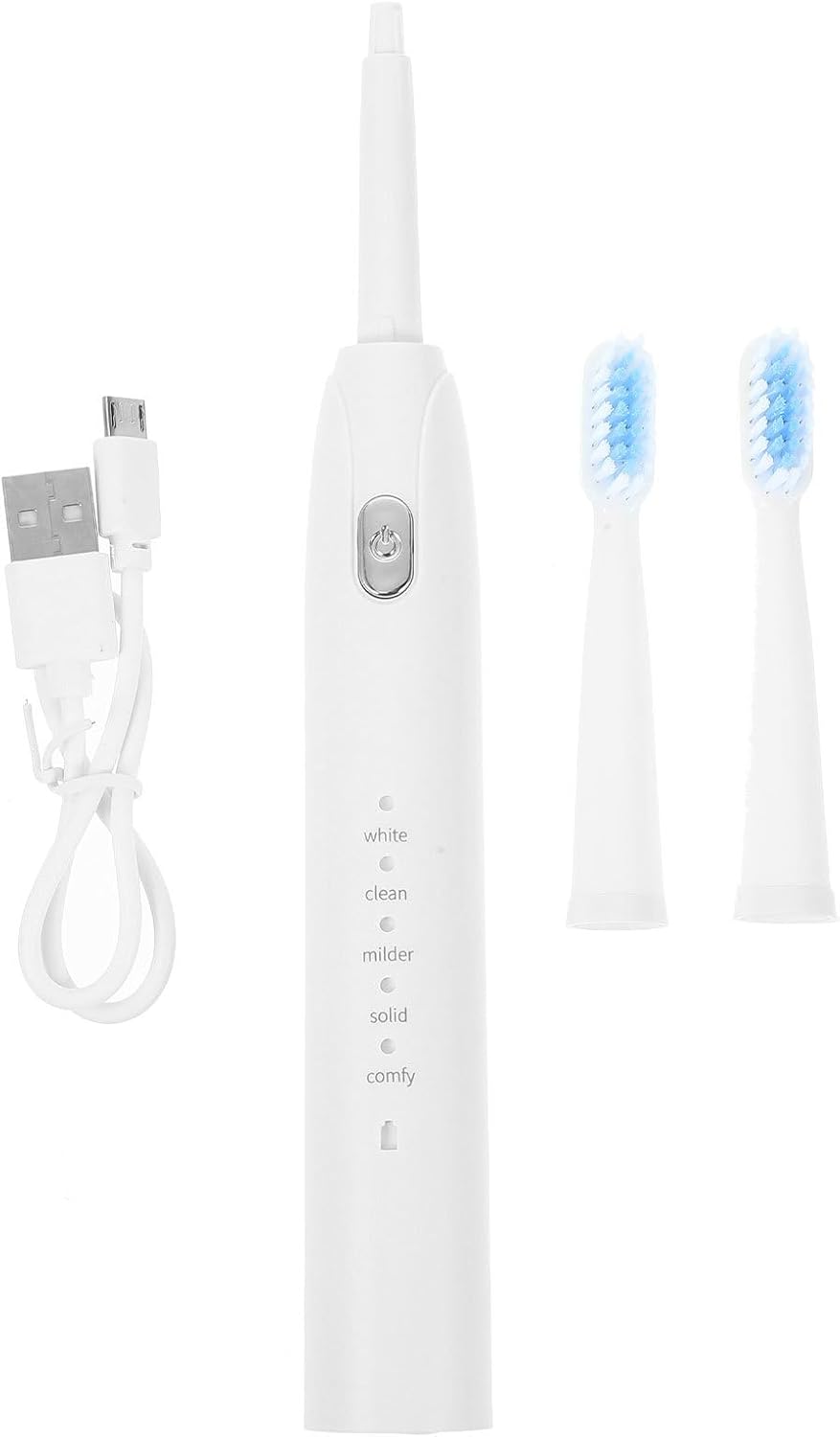 Electric Toothbrush for and Adults, Waterproof Five-Speed Vibration Bristle Toothbrush with USB Charging and Built-in Battery, Soft Brush Head for Daily Oral Care at Home