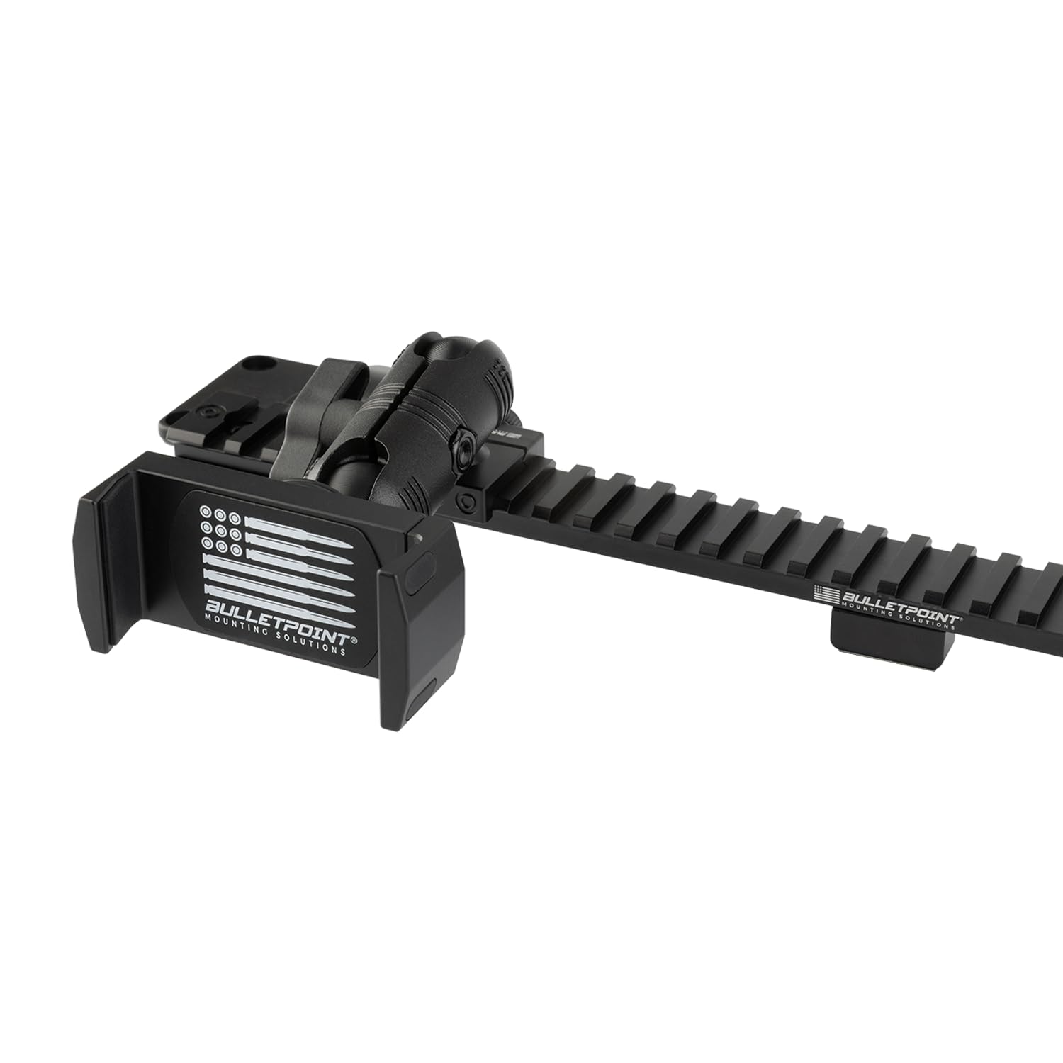 Bulletpoint Mounting Solutions Metallschiene im Picatinny-Stil mit universeller Handyhalterung + Action-Kamerahalterung, kompatibel mit Jeep Wrangler JL & Gladiator ab 2024