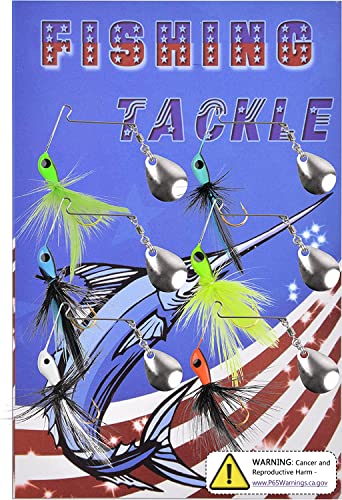 Spinner Baits Trout Fishing Lures Kit Spinner Lure Hard Metal Spinnerbaits Topwater Lure Swimbait Jig Lures For Bass Trout Crappie Bluegill Salmon Freshwater Saltwater Fishing #TOP5