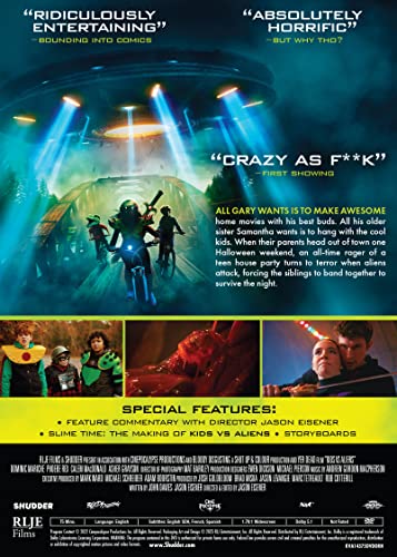 Kids vs. Aliens DVD importación USA película de ciencia ficción y terror para coleccionistas 3