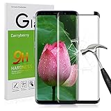 Samsung Galaxy S9 Screen Protector,S9 Tempered Glass,Carryberry Bubble-Free Anti-Scratch 3D Curved Screen Protector for S9.