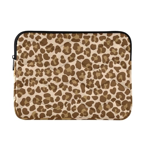 Funda para laptop 15-16 pulgadas con estampado leopardo marrón miniatura 1