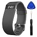 For Fitbit Charge HR, ZeroFire Replacement Accessories Strap for Fitbit Charge HR/ Charge HR/ Fitbit Charge HR Accessories/ Fitbit Charge HR 1/ Charge HR Fitbit, Large,Black