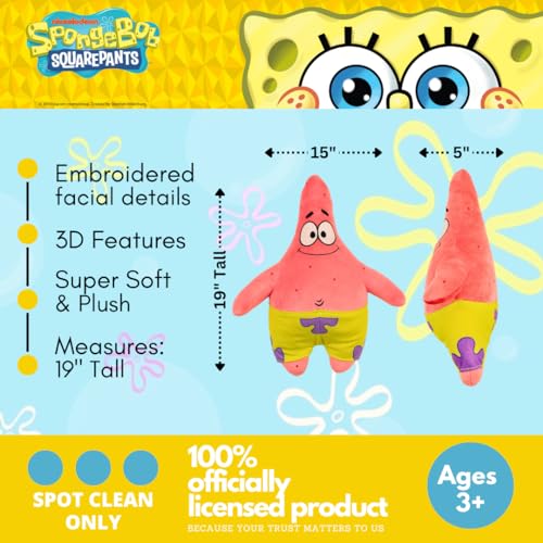 Image of Franco Spongebob Squarepants Patrick Star Bedding Super Soft Cozy Decorative Cuddle Pillow, (Officially Licensed Product) Collectibles, Standard (Pack of 6)