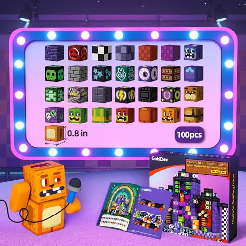 idoot Monster Bear Magnetic Blocks, 100PCS STEM Magnet Building Toy by idoot - Used condition - Image 2