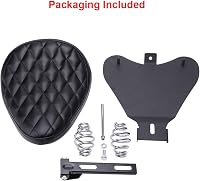 DREAMIZER Bobber Motoros Nyereg Rugózott Fekete Rombusz Harley Sportster XL1200 883 2