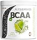 BCAA Pulver 300g LIMETTE - Alphaminos BCAA 2:1:1 Drink mit 8000 mg BCAA - unfassbar leckerer Geschmack, Essentielle Aminosäuren (EAA) Leucin, Isoleucin & Valin - vegan - laborgeprüft mit Zertifikat