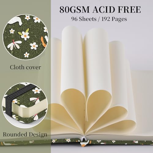 Image of 4.8 inch Pocket Sketch Book,80gsm Hardcover Art Sketchbook for Drawing Journal