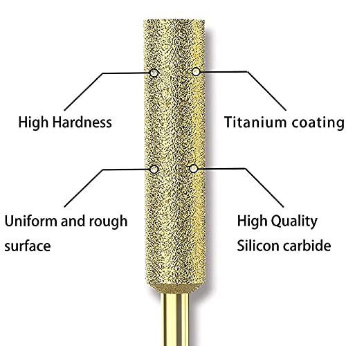 lifcasual 8 unidades de serra de corrente com lâmina de titânio afiador de diamante lima de alta dur