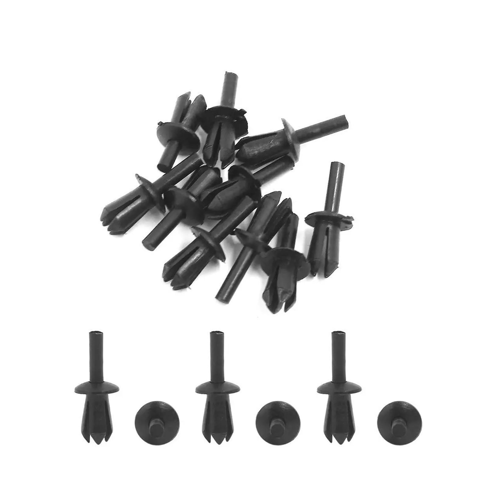 FDCSKINX 50 Pcs Car Plastic Rivets Engine Lining Trim Fastener Panel Retainer Clips 5mm Clamps Interior Accessories