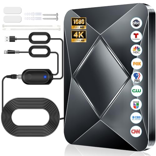 2026 Digital TV Antenna, 6000+ Mile Range HD Antenna for Local Channels
