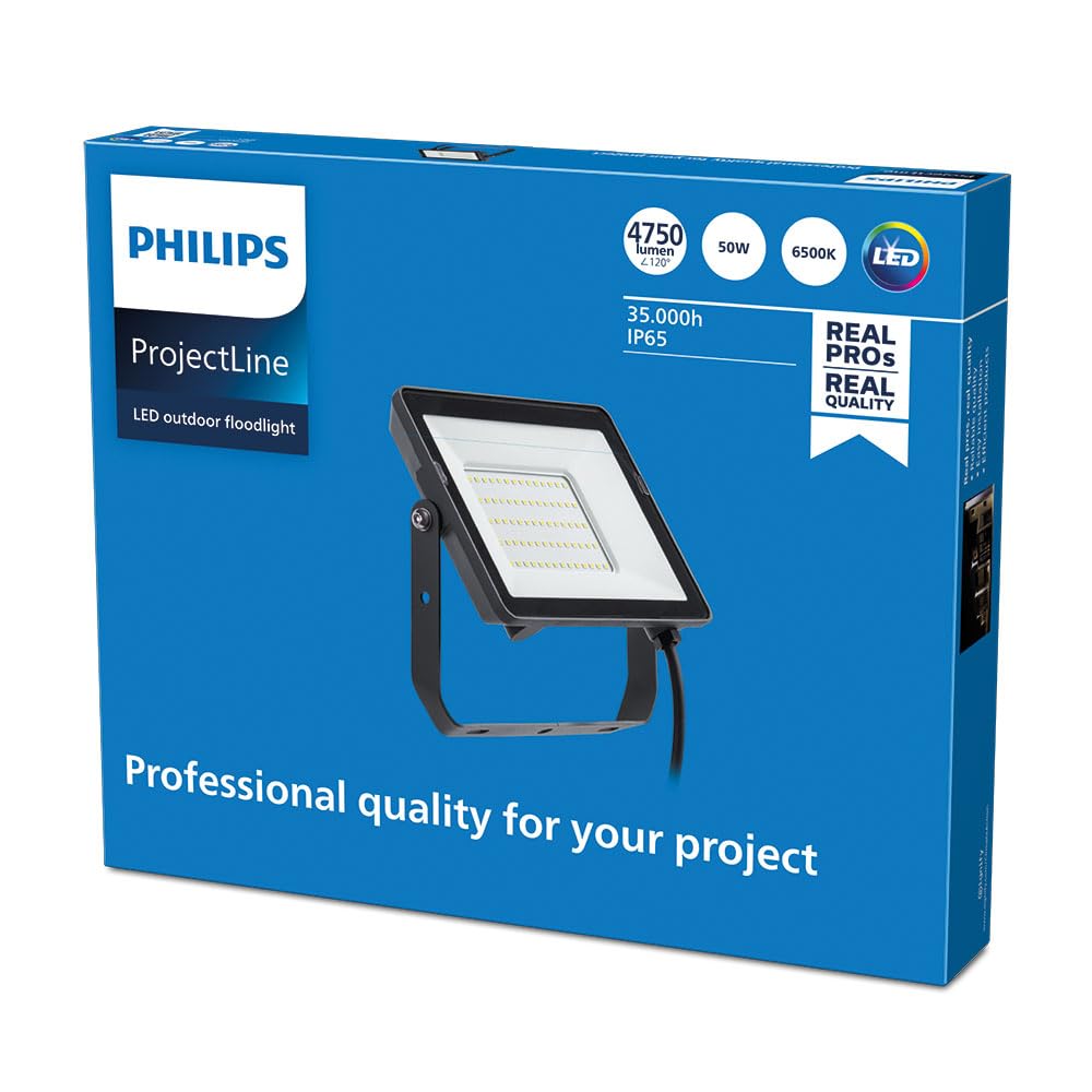 Philips ProjectLine Reflektor świetlny, 50 W, 6500 K, czarny