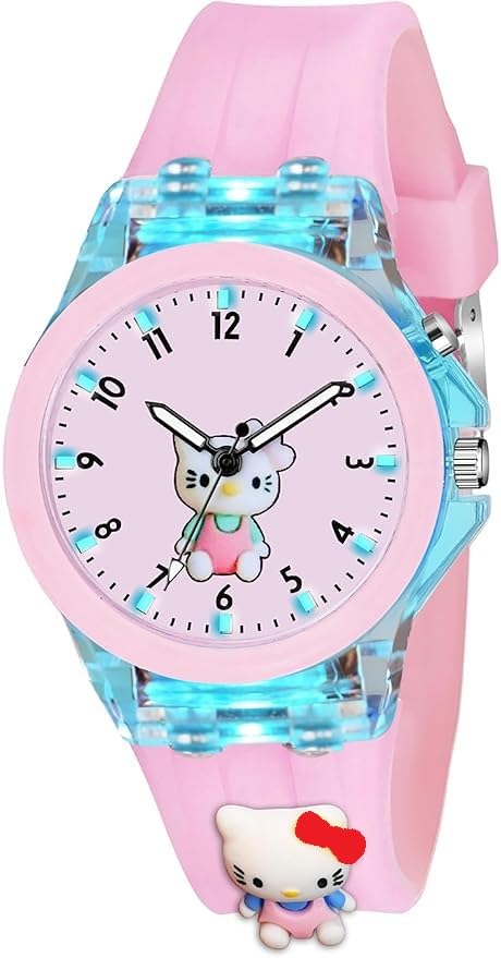 TYMU Hello Kitty Multicolor Lights 3D Cute Cartoon Multi Function Silicon Printed Strap Kids Watch (Multicolor_4) (B0CS9QYP9N) Amazon Price History, Amazon Price Tracker