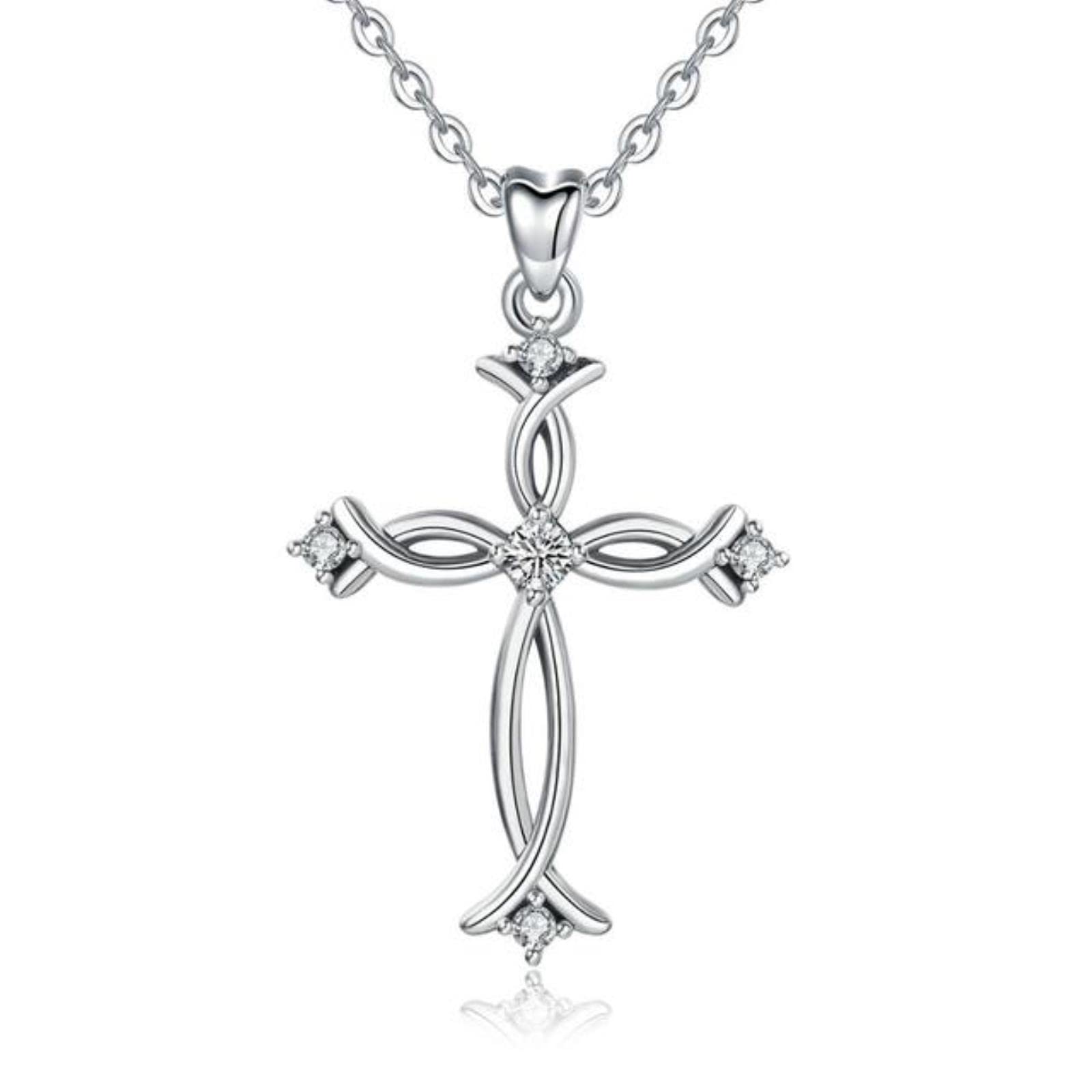Collier de pendentif croisé en argent 925 le cadeau idéal pour marquer les esprits - 6