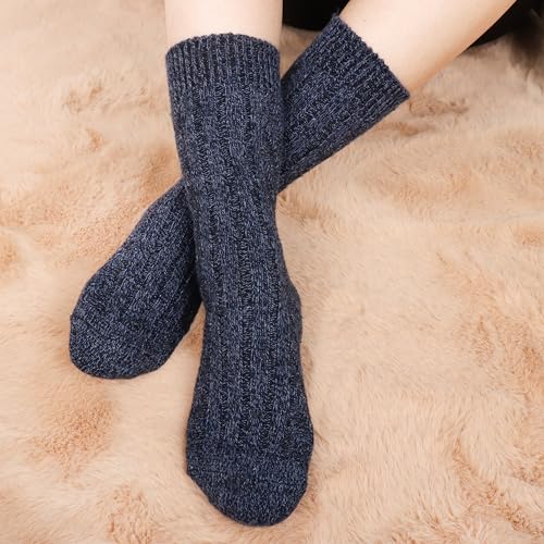 Jeasona Damen Alpaka Wollsocken 5er-Pack 39-42 – Bild 7