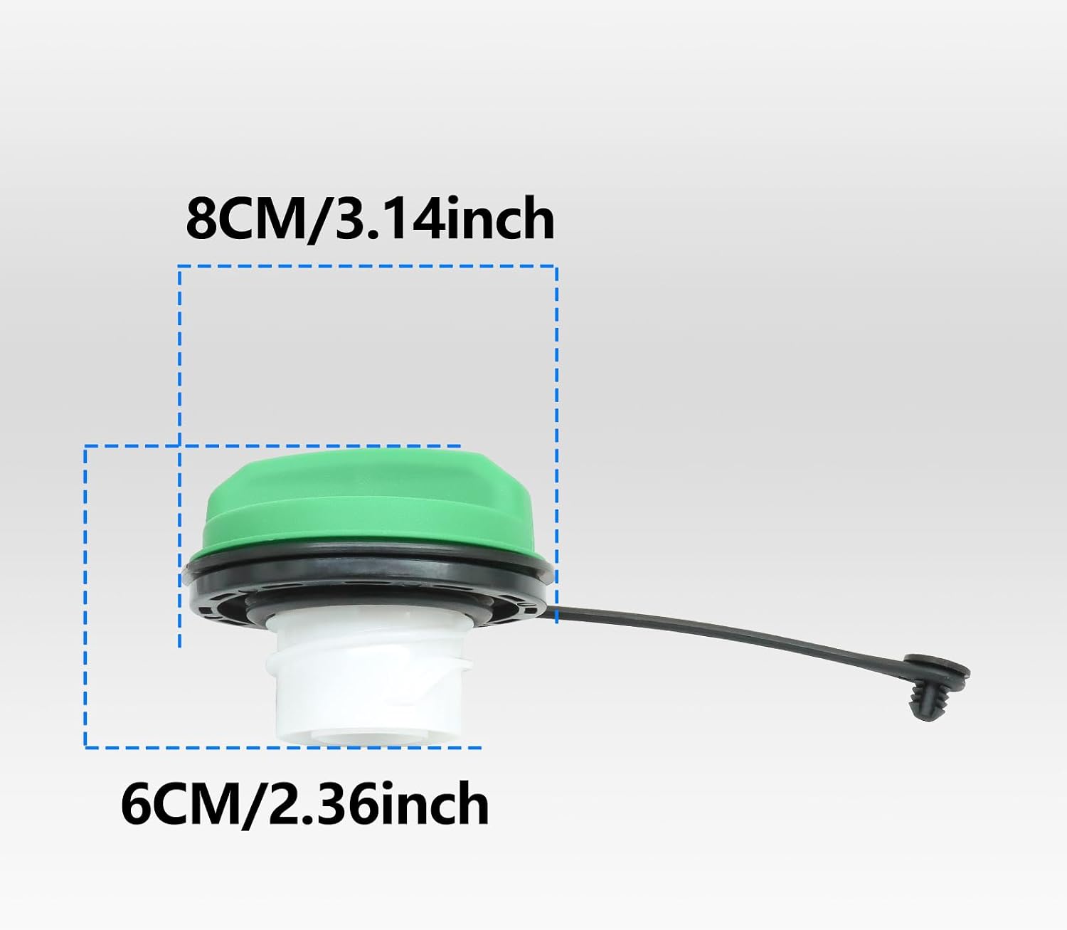 Gas Cap Fuel Cap Comaptible with Ford 2008-2017 F250 F350 F450 F550 Super Duty Diesel 6.4L 6.7L Gas Fuel Tank Caps Replaces FC1068 8C3Z-9030-C