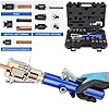 Hydraulic Flaring Tool Kit - 45° Double Flaring Tool for 3/16-1/2 Brake Lines with 33PCS Flaring Dies for Copper and Steel Pipes - Ideal for Brake Repair #1