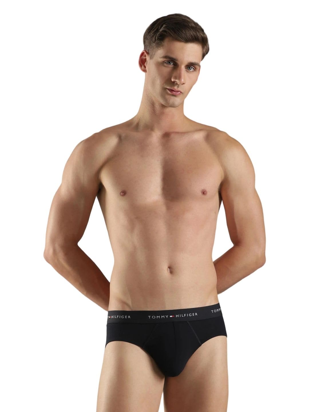 Multi Solid Low Rise Briefs - Pack of 3-image-40