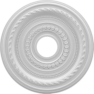 Ekena Millwork CMP16CO Cole Thermoformed PVC Ceiling Medallion, 16"OD x 3 1/2"ID x
