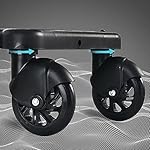 Buggy Board für Kinderwagen, Universal Kiddy Board Buggyboard mit Sitz 360 Grad Stabiles Zweirad für Kinder von 2–6 Jahren (25 kg)