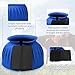 Abbylike Bell Boots for Horses 1 Pair/2 Pair Available, Protect Against Hoof Impact Trauma, Rubber Bell Boots Horse Care for Turnout, No Rub Design Wrap Hook and Loop(L,Dark Blue,1 Pair)