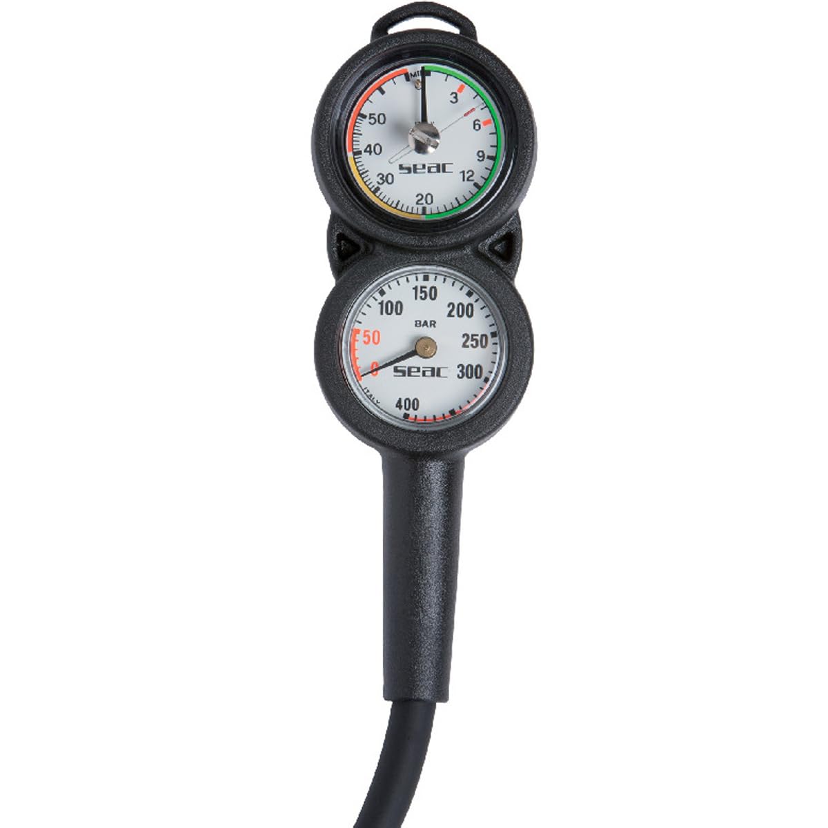 SEAC Consola 2 Spg y medidor de Profundidad, Negro/Rojo, Negro/Rojo
