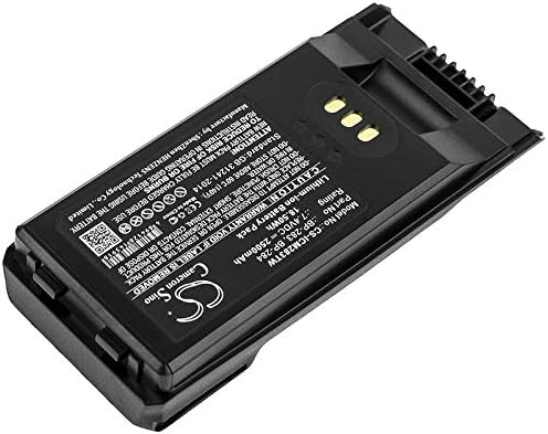 2500mAh Replacement Battery for IC-F3400, IC-F4400D, IC-F4400DP, IC-F4400DPS, IC-F4400DPT, IC-F4400DS, IC-F4400DT, IC-F7010, IC-F7010S, IC-F7010T, IC-F7020, IC-F7020S, IC-F7020T PN: BP-283, BP-284