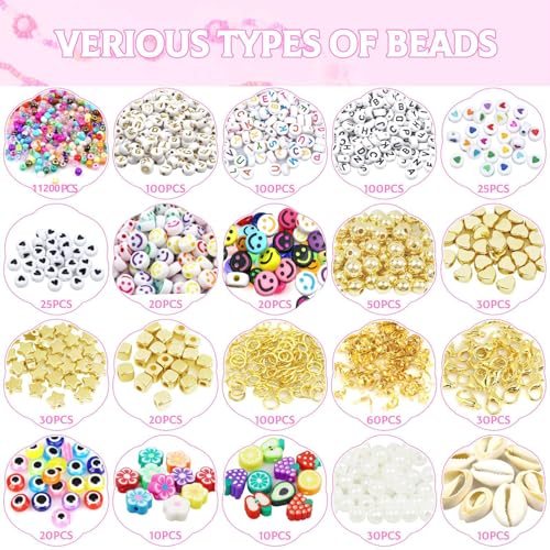 HYHJMISTY 12000PCS 4mm Glass Seed Beads for Bracelet Making Kit 96 Colors Pearl Beads for Jewelry Making for Bracelets Necklaces Earrings - Image 3